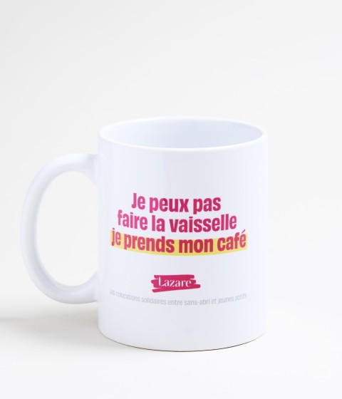 Mug "Je peux pas faire la vaisselle"
